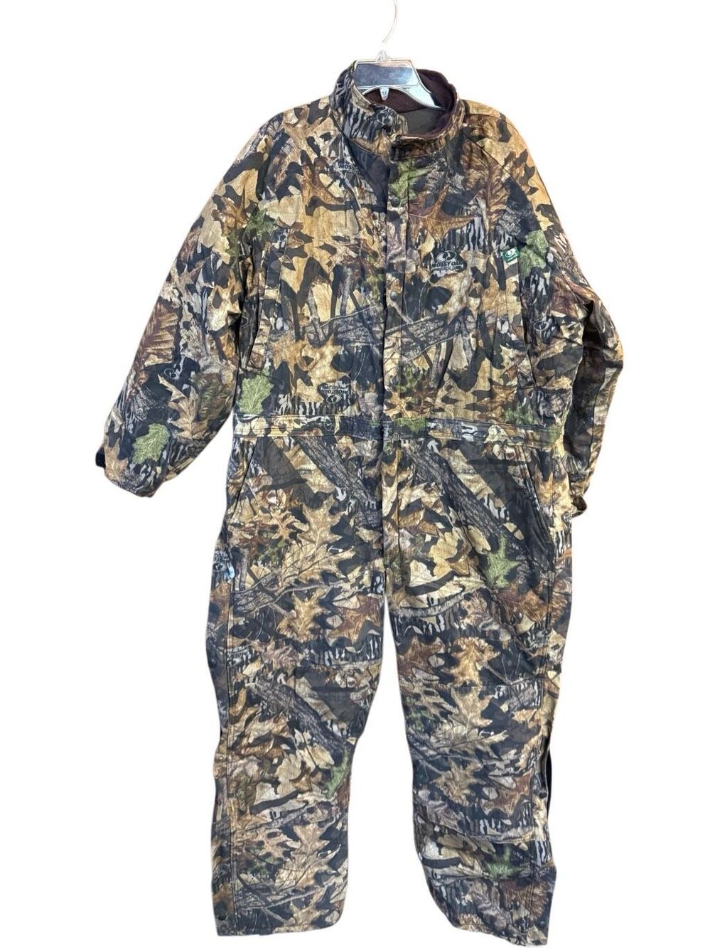 vintage Mossy Oak Break-Up camouflage insulated one-piece coverall Sz XXL